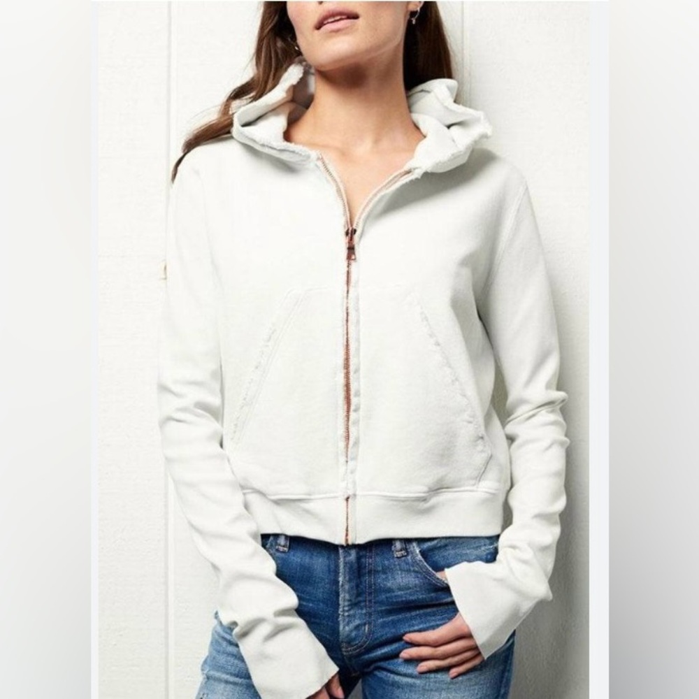 Frank & Eileen Tee Lab Hoodie with rose gold zipper